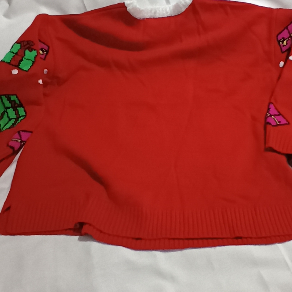 NWT PEANUTS SNOOPY Red  Christmas Sweater Plus Size 1X - Picture 3 of 5
